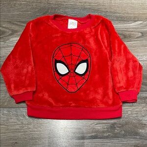 5/$25- Boys 2/3T Marvel Spiderman plush fleece sweatshirt red